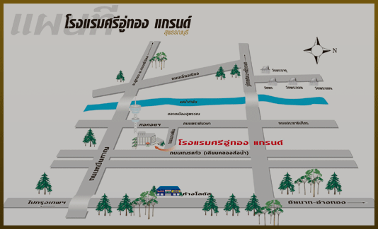 Map to Sri-u-thong Grand Hotel
